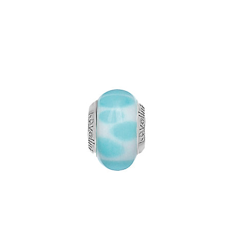 Lovelinks Stepping Stones Turquoise Murano glass charm bead 11821044-99