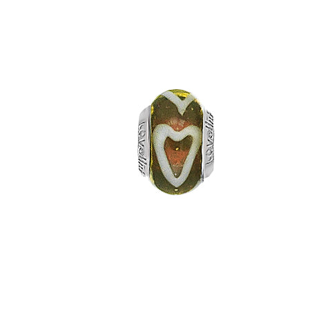 Lovelinks Maple Hearts Murano glass charm bead 11821068-99