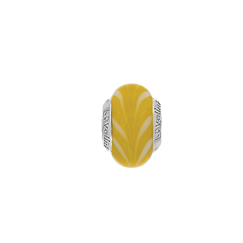 Lovelinks Current River Lemon Murano glass charm bead 11821127-99