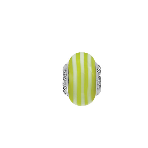 Lovelinks Pistacchio Candy Murano glass charm bead 11821181-99