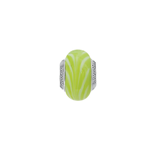 Lovelinks River Current Lime Murano glass charm bead 11821185-99