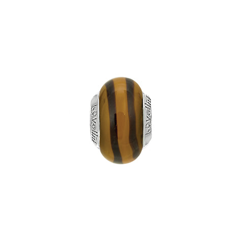 Lovelinks Wild Cat Murano glass charm bead 11821216-99