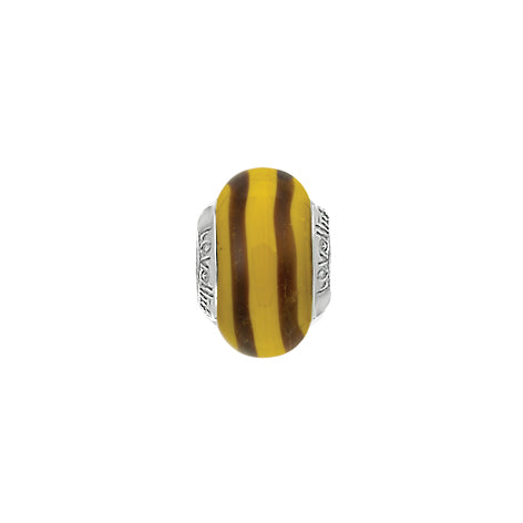 Lovelinks Tiger Stripes Murano glass charm bead 11821219-99