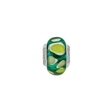Lovelinks Green Confetti Murano glass charm bead 11821245-99