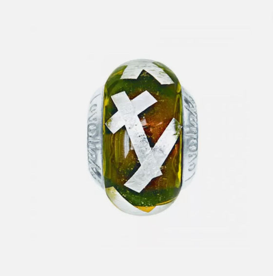 Lovelinks X Khaki Murano glass charm bead 11821450-99