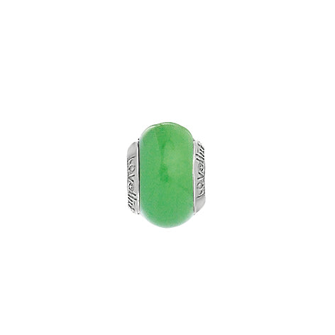 Lovelinks Light Green Mint Murano glass charm bead 11821529-67