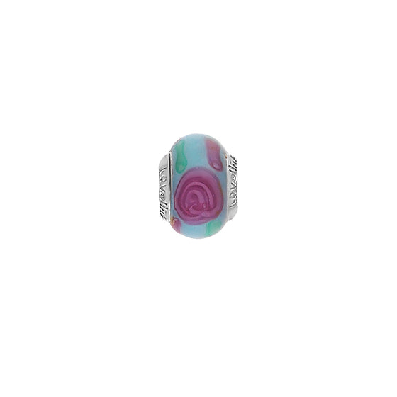 Lovelinks Pink Rose Pastel Murano glass charm bead 11821534-99