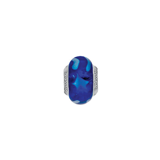 Lovelinks Sea Star Blue Murano glass charm bead 11821538-99