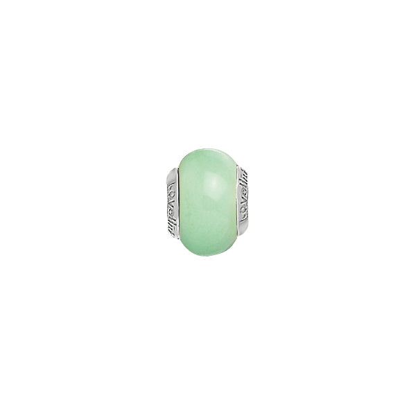 Lovelinks Solid Mint Murano glass charm bead 1182581-99