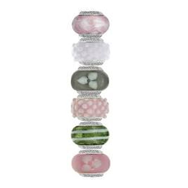 11001008-lovelinks-set-of-6-murano-glass-beads-rose-fantasy-boxset-jewellery