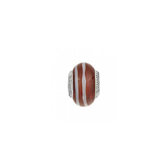 11821136-99 pinstriped old rose lovelinks murano glass bead