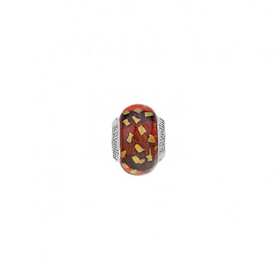 11821156-99 Lovelinks gold dust ruby red murano glass bead