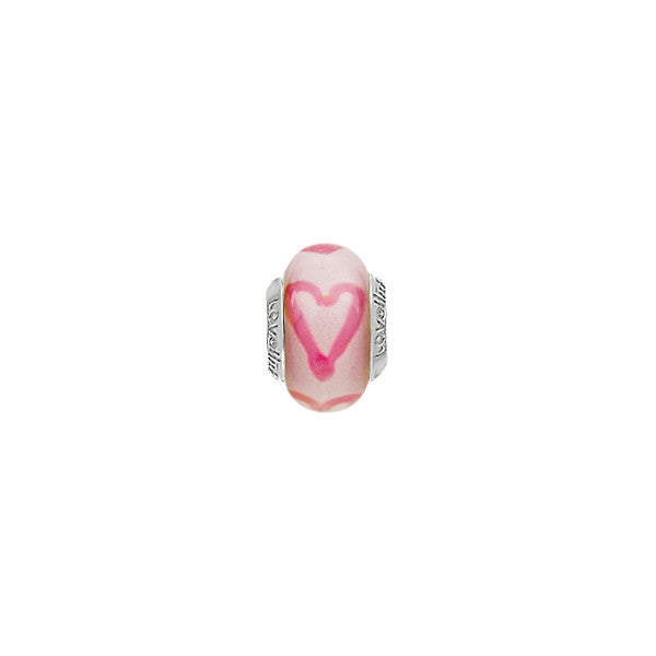11821206-99 Lovelinks Girls heart murano glass bead