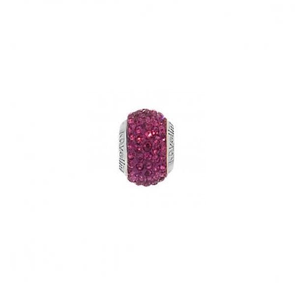 Lovelinks Fuchsia Swarovski Crystal charm bead
