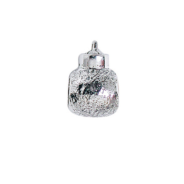 1186020 The bomb! solid silver mens bead charm