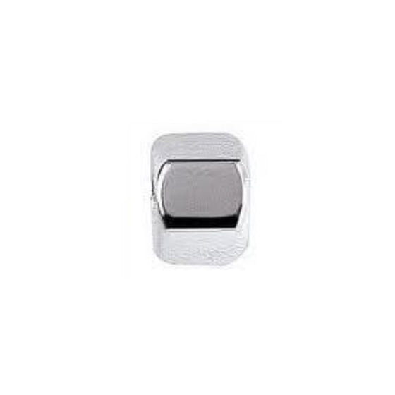 Solid silver hexagonal bead in the shape of a blank nut