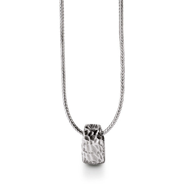 1186131 flint jewellery on silver foxtail chain for men