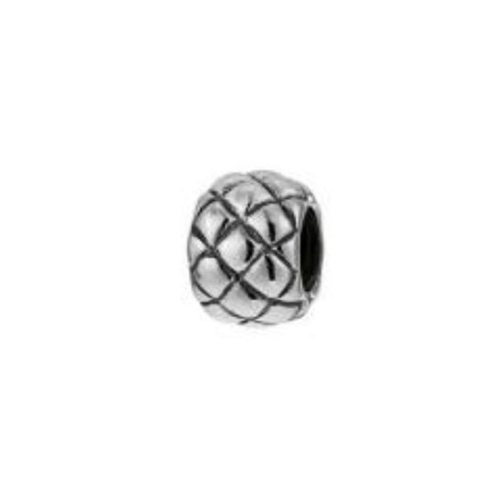 1186158 Blog bead with small diamond shaped decoration