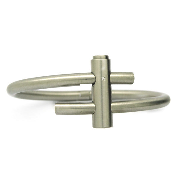 contemporary bangle design in stainless steel