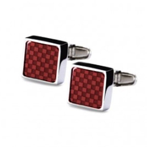 Unusual Aero Mindy Square Checker cufflinks for women