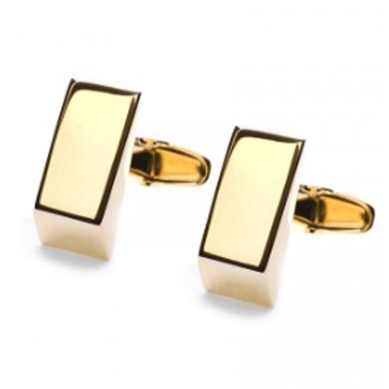 Stunning gold Targa wedge cufflinks- 50th anniversary