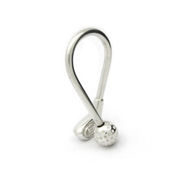 The perfect golf competition prize; silver golfers key ring