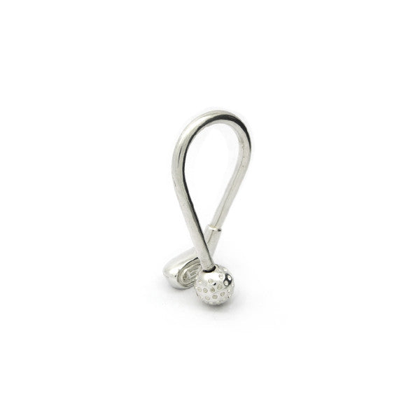 silver golf club inspired key ring by Old Florence