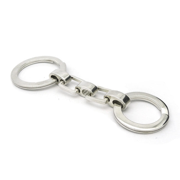Seven Silver double ring keyring