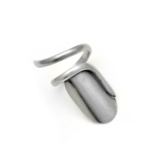 Alternative-jewellery-silver-plain-nail-ring-Annika-Rutlin