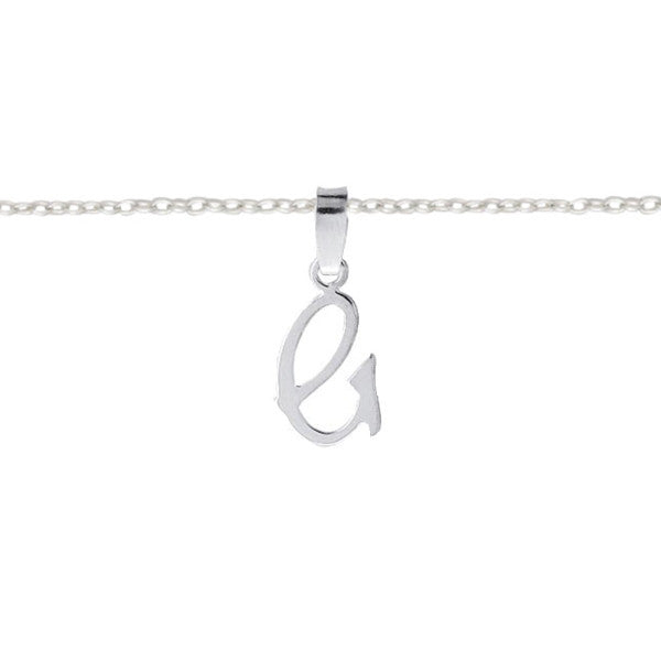 Letter G necklace on adjustable 16 - 18 inch chain