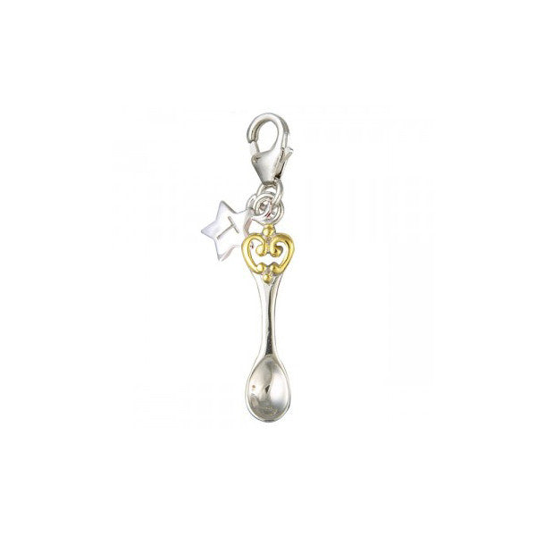 SCH33 silver spoon charm as a christening gift