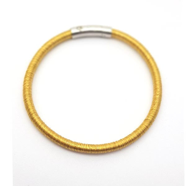 Cielo - Gold Vermeil round profile silky wire bracelet