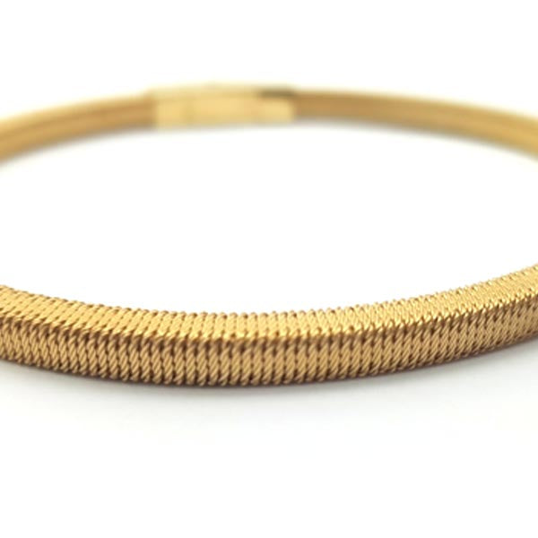 Cielo - Gold Vermeil square profile twisted wire bracelet