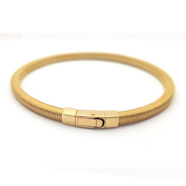 Cielo - Gold Vermeil square profile twisted wire bracelet